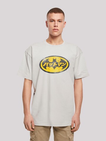 T-Shirt 'DC Comics Batman Japanese Logo Yellow' F4NT4STIC en gris : devant