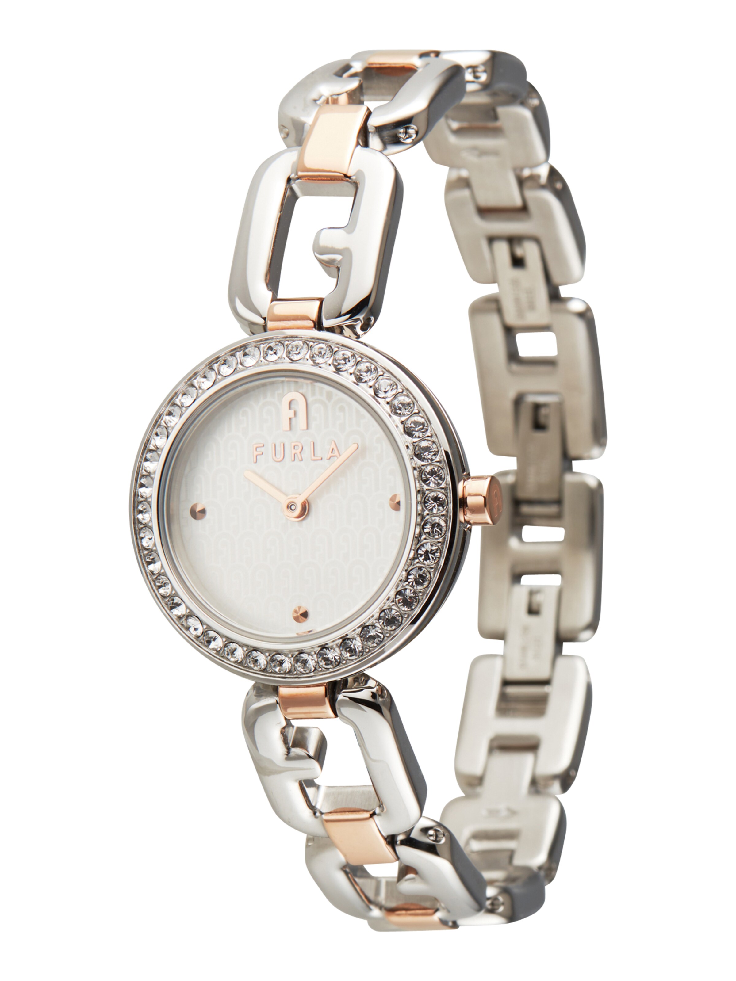 FURLA Analog Watch 'Arco Chain' in Silver: front