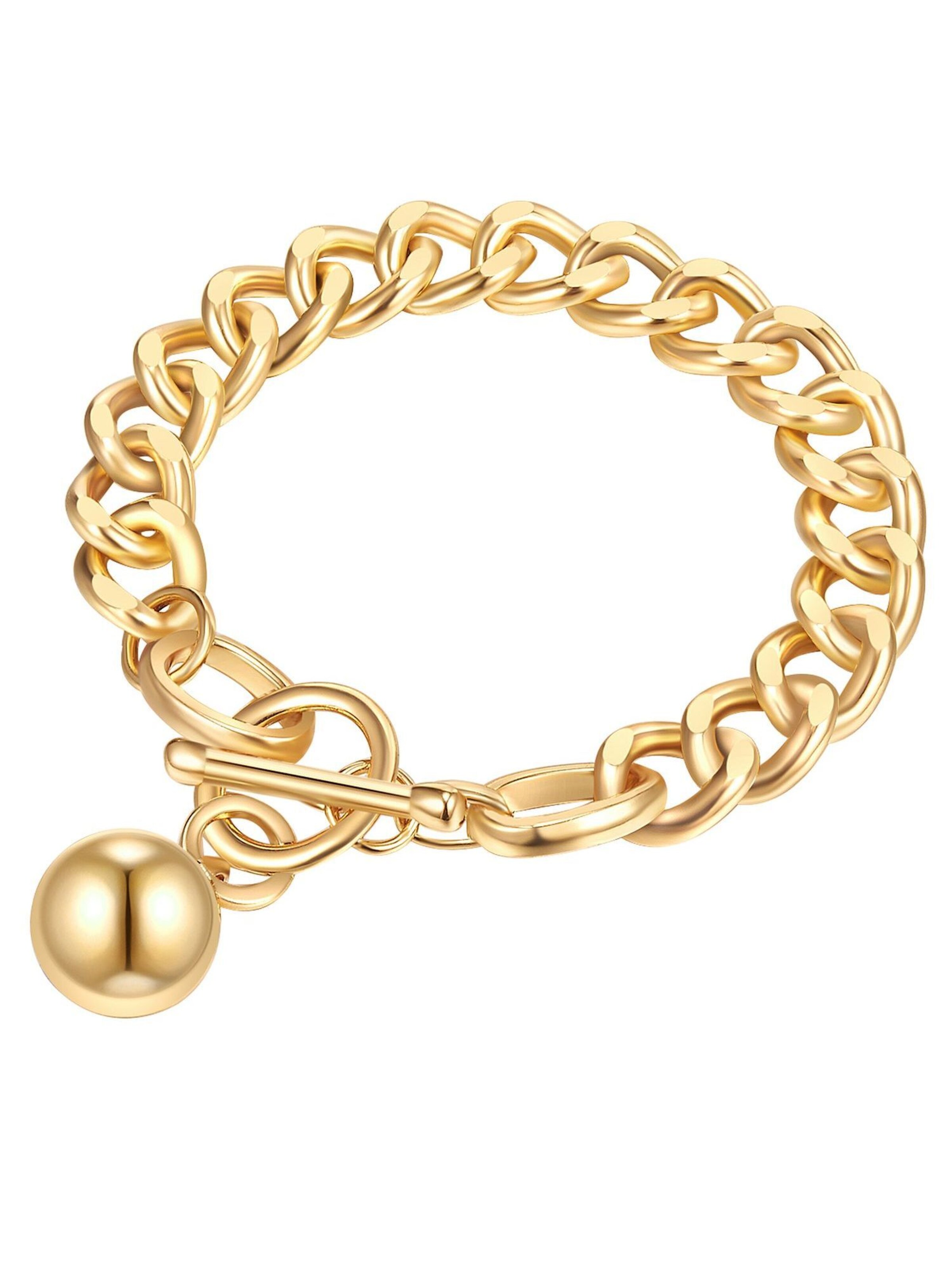 Braccialetto di Lulu & Jane in oro: frontale