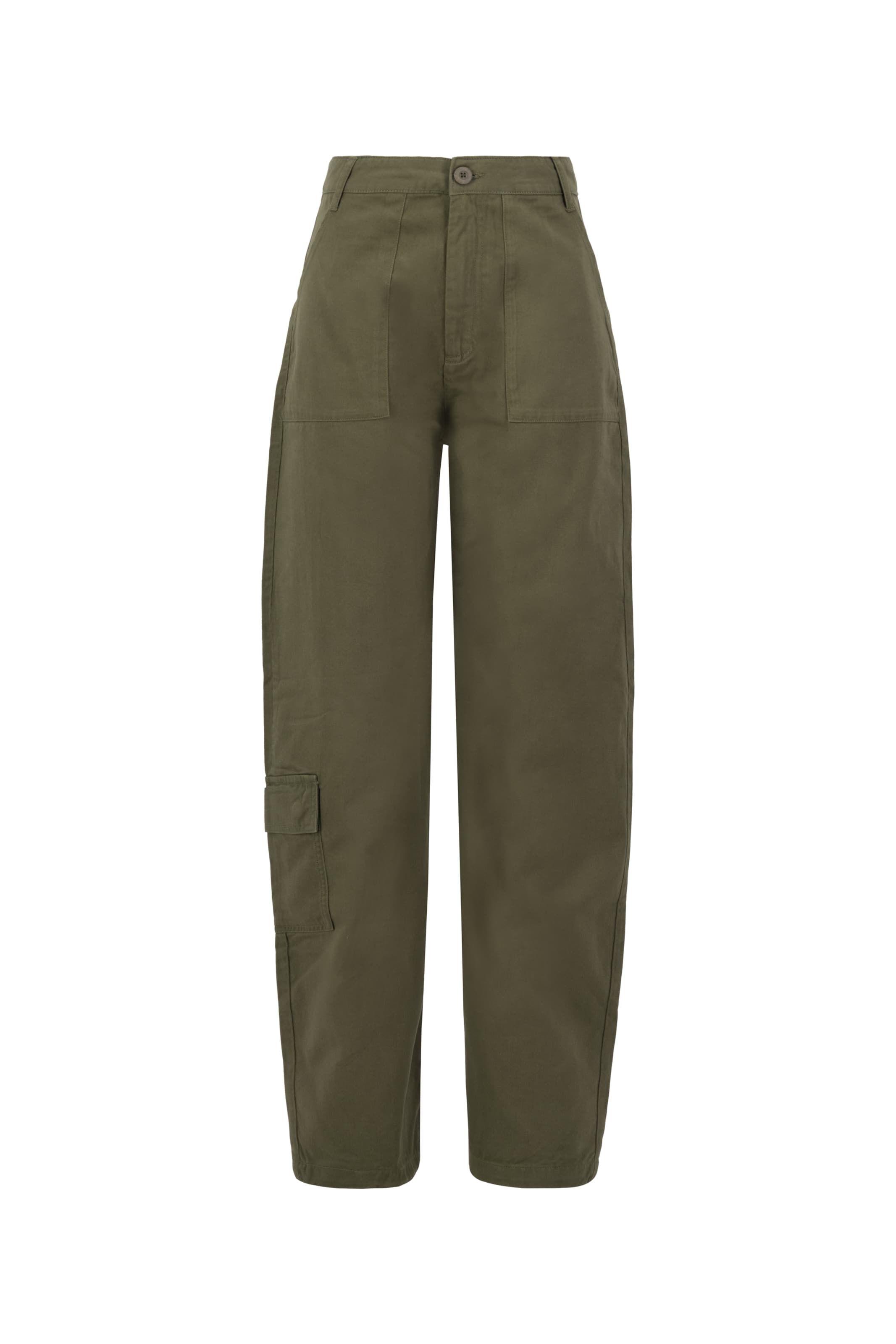 ALPHA INDUSTRIES Loosefit Hose 'Field' in Grün: Vorderseite