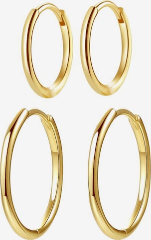Hey Happiness Earring 'Slim Hoop' in Gold: front