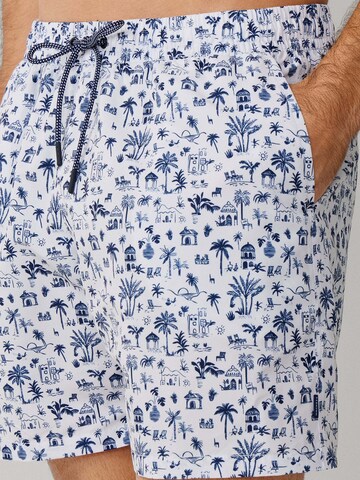 Hackett London Swimming shorts 'Island' in White