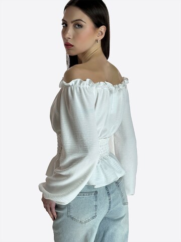 Elara Bluse in Weiß