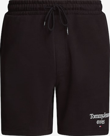 Regular Pantalon Tommy Jeans en noir : devant