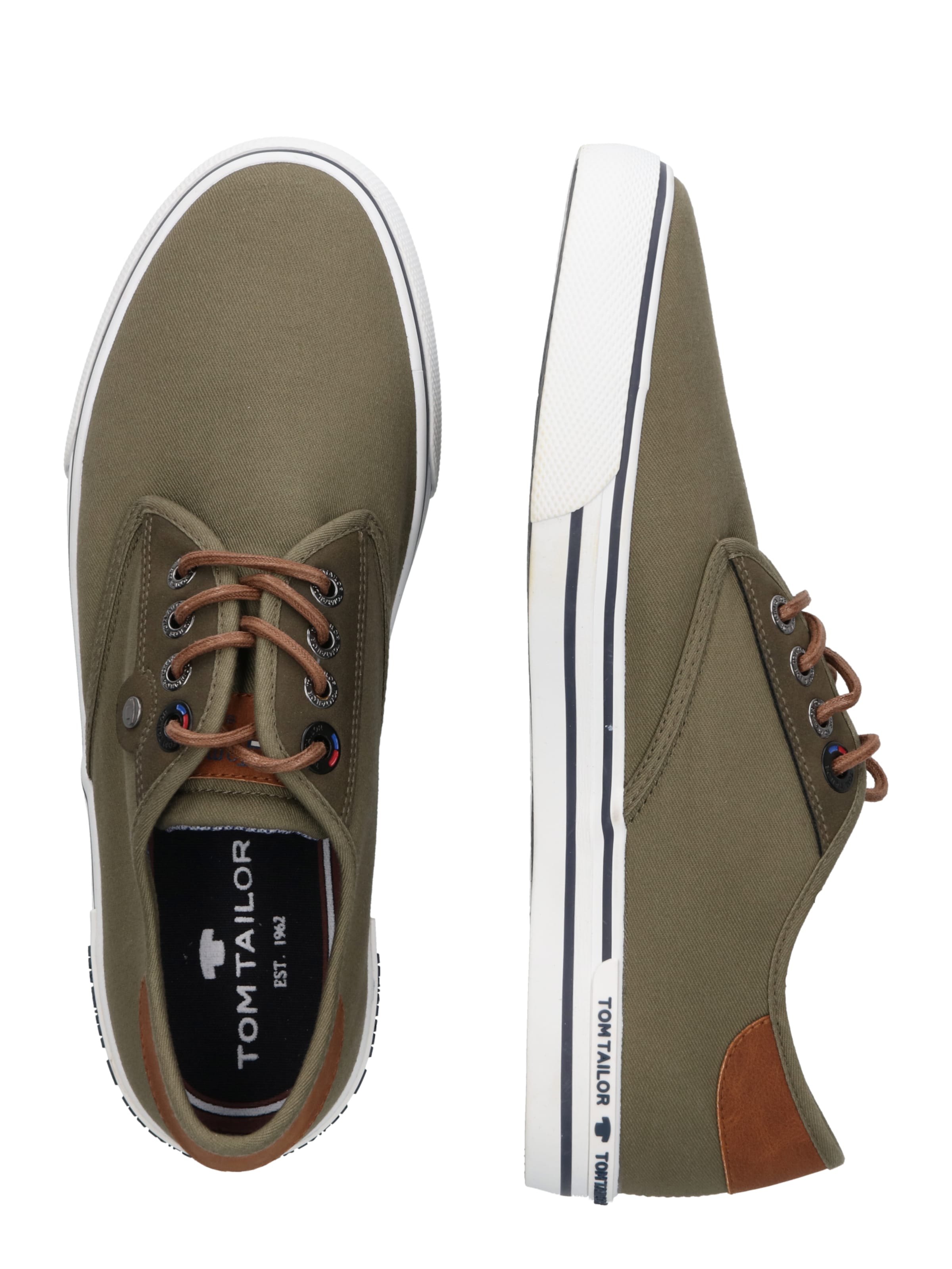 Baskets basses TOM TAILOR en vert