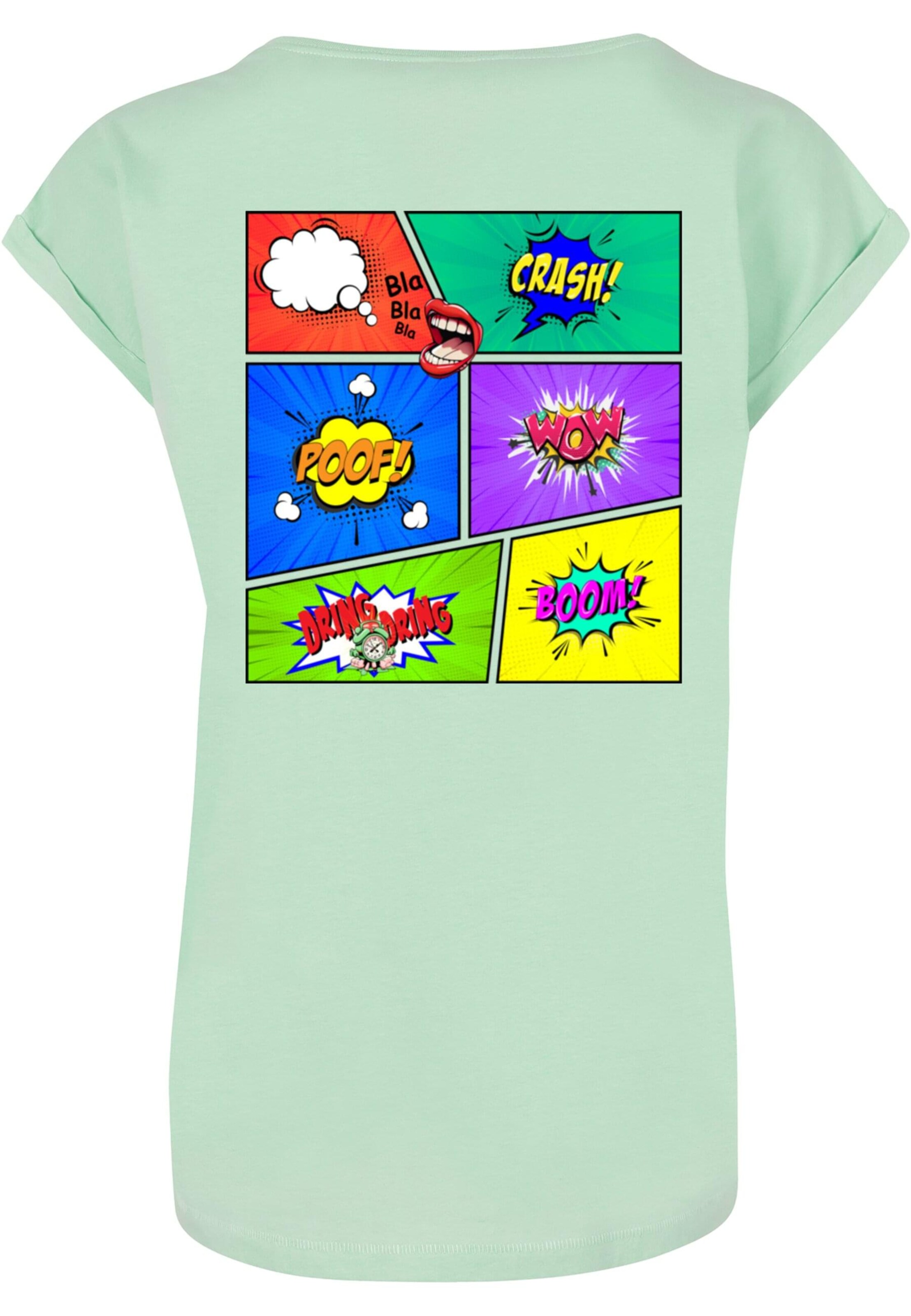 Merchcode Shirt 'Book Comic' in Green