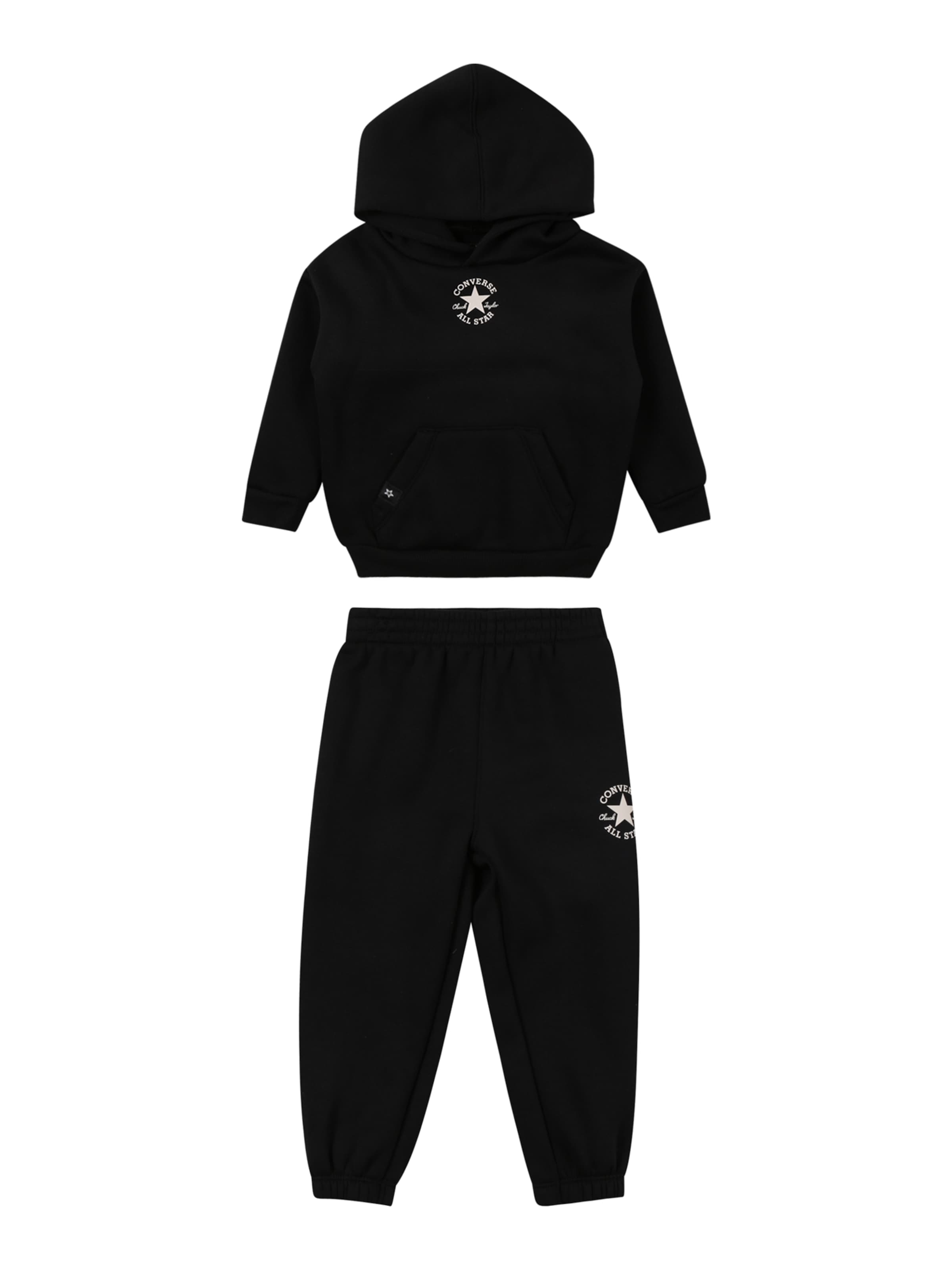 Tuta da jogging di CONVERSE in nero: frontale