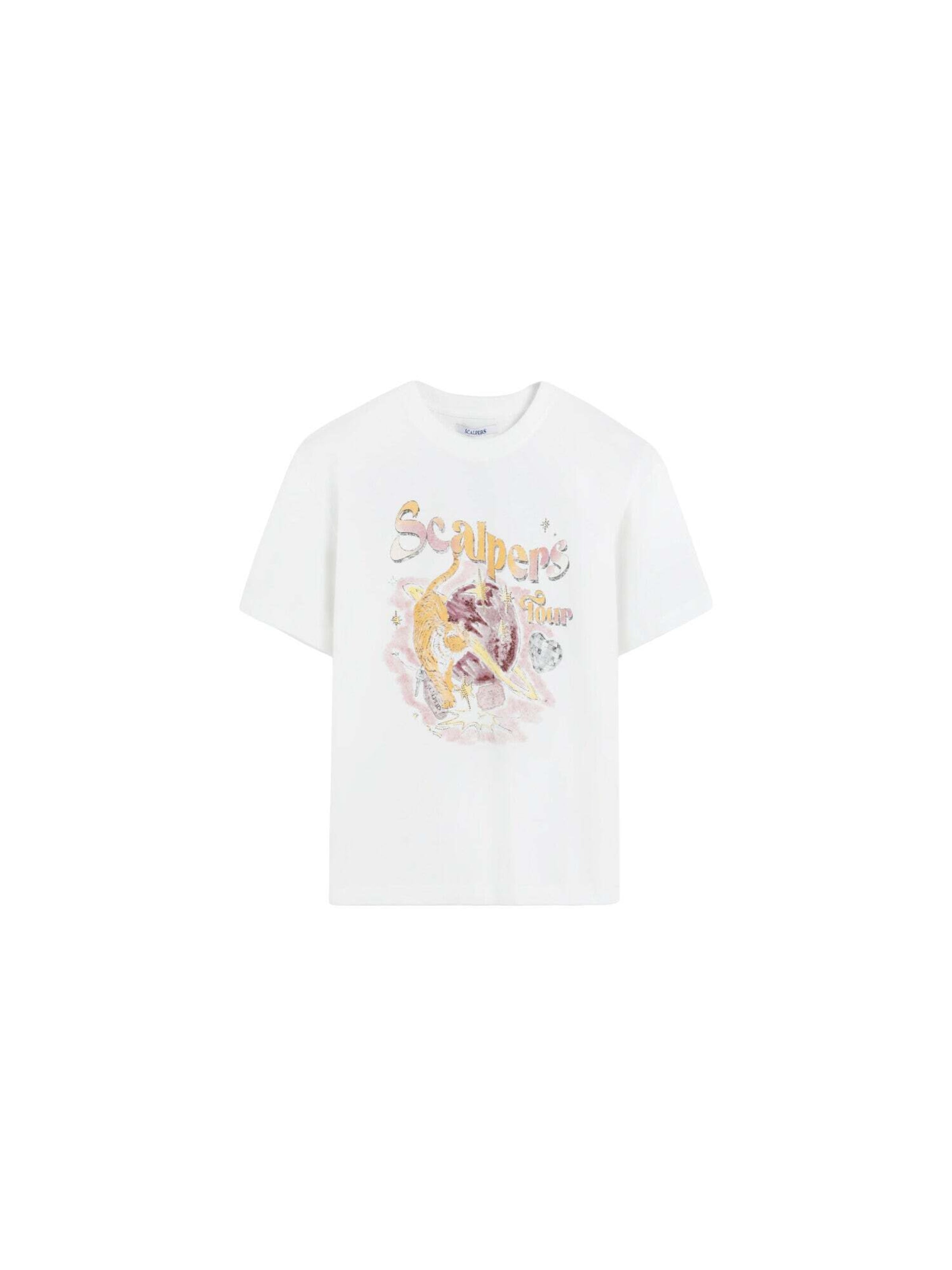 Scalpers Tričko - Biela: predná strana