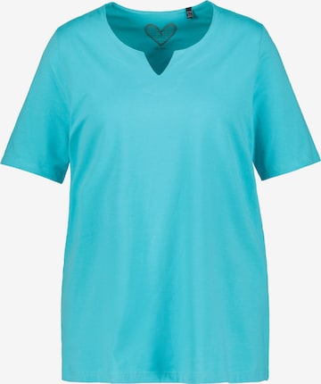 Ulla Popken Shirt in Blauw: voorkant