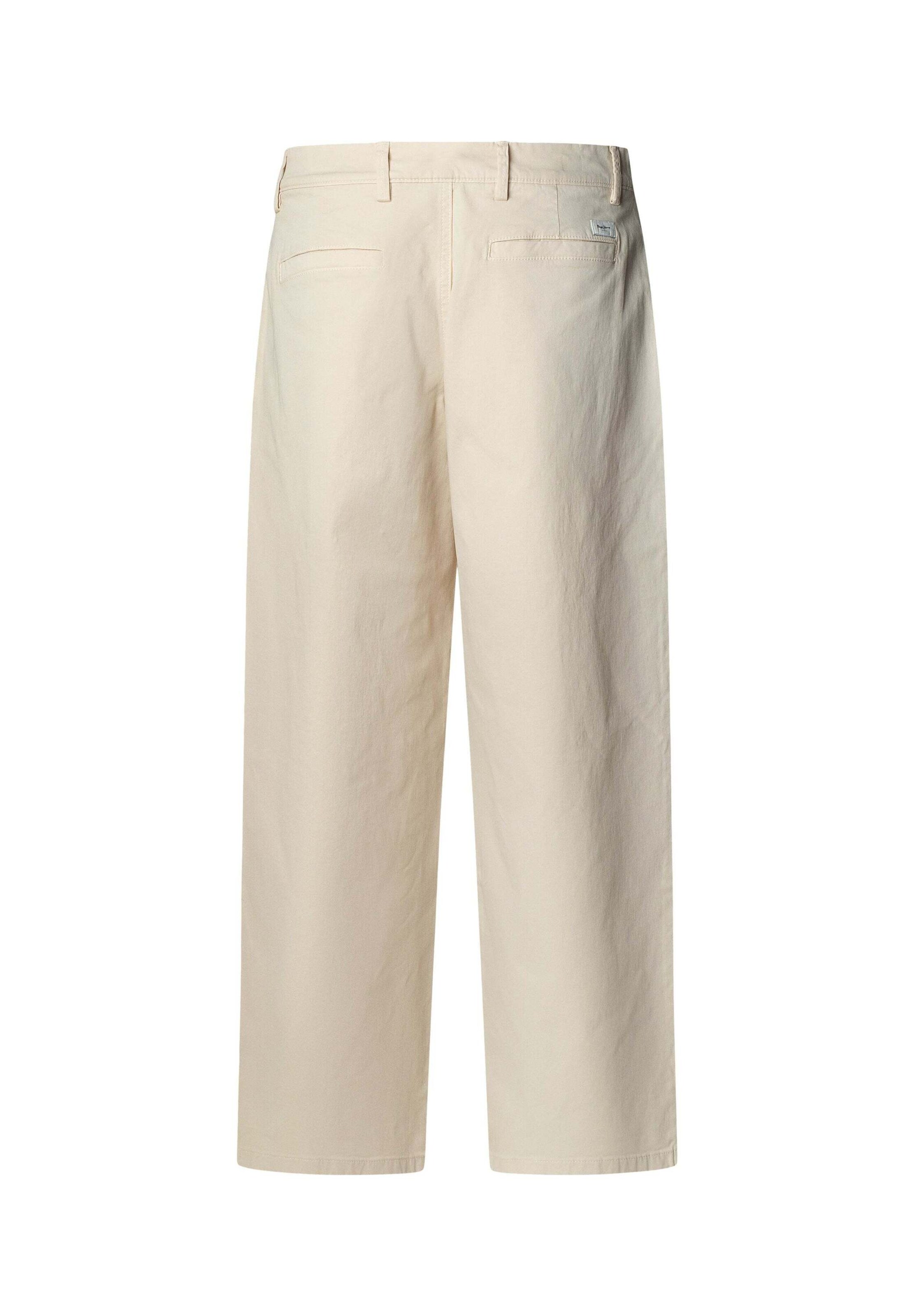 Pepe Jeans - Loosefit Pantalón plisado en beige