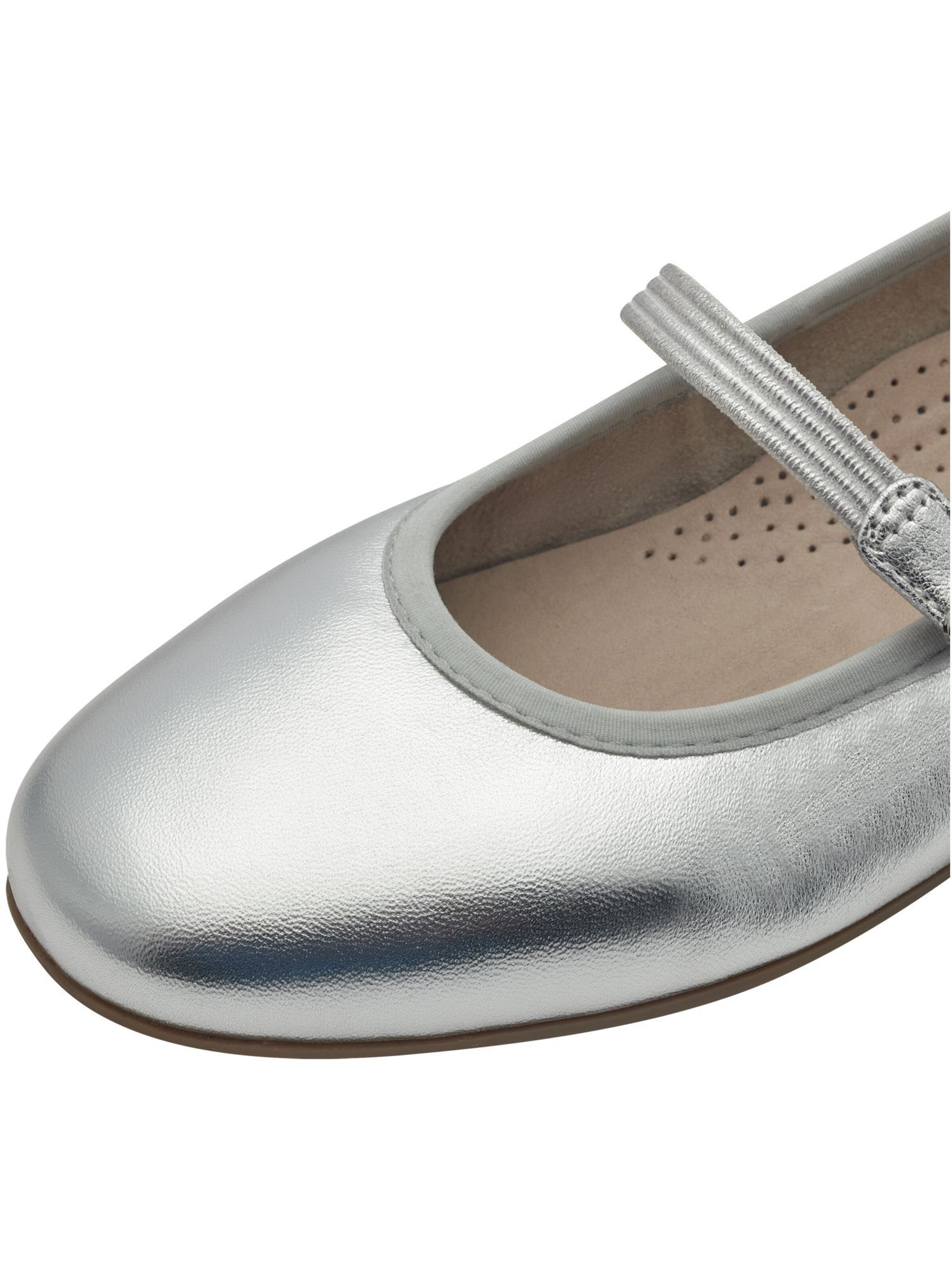 Ballerines à lanières Tamaris en argent