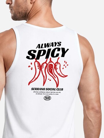 Neverless Shirt 'Always Spicy' in White
