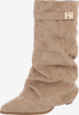 Ital-Design Boots in Brown: front
