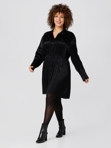 A LOT LESS Shirt Dress 'Mona' in Black