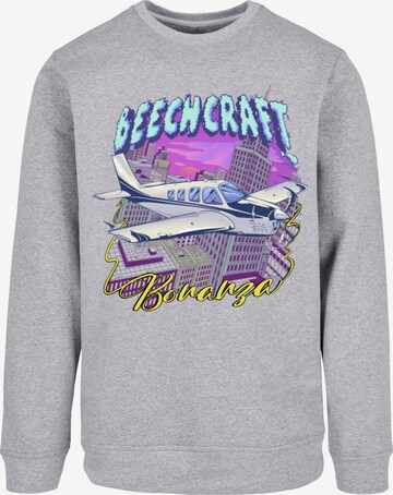 F4NT4STIC Sweatshirt 'Beech Skyline' in Grijs: voorkant