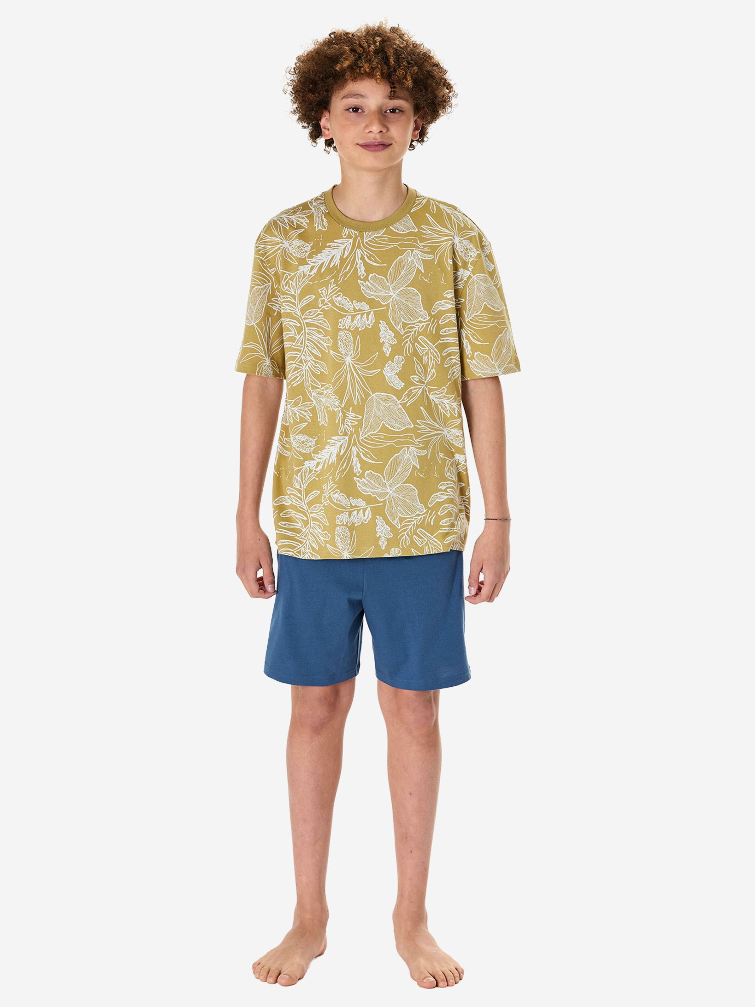 SCHIESSER Nachtkledij ' Nightwear ' in Blauw: voorkant