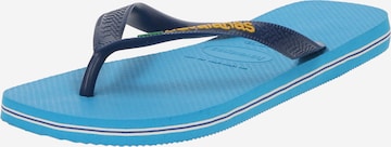 HAVAIANAS Žabky 'BRASIL' – modrá: přední strana