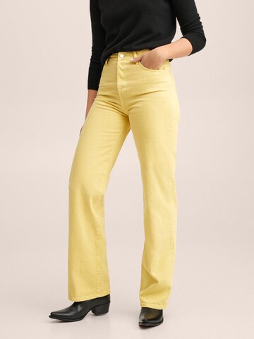 MANGO Wide Leg Jeans 'Kaia' in Gelb: predná strana