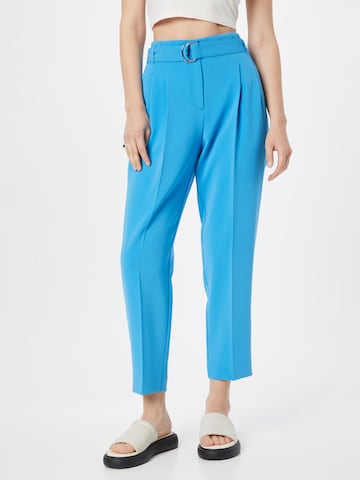 BOSS tavaline Voltidega püksid 'Tapiah', värv sinine: eest vaates