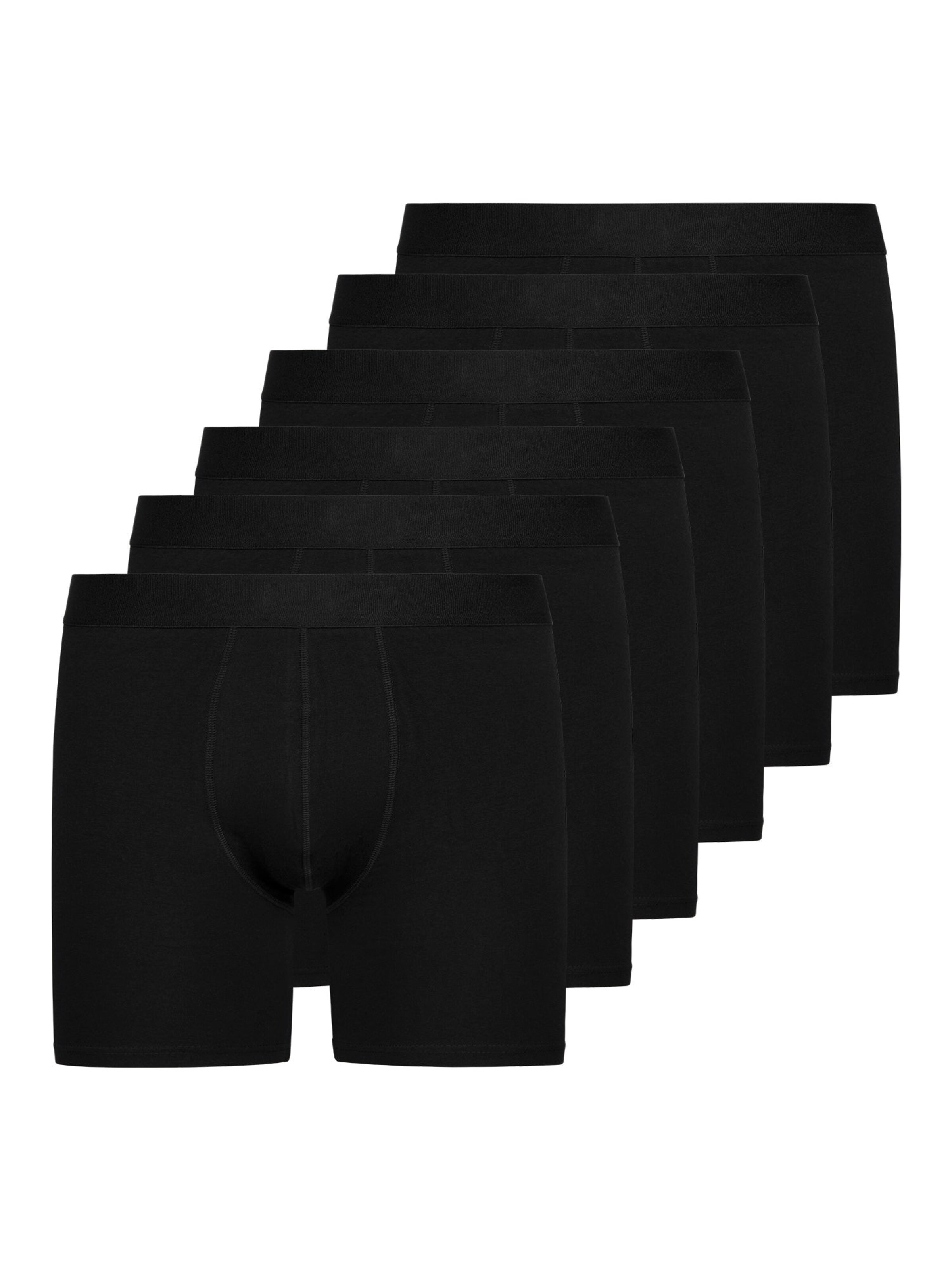 SNOCKS Boxershorts in Schwarz: Vorderseite