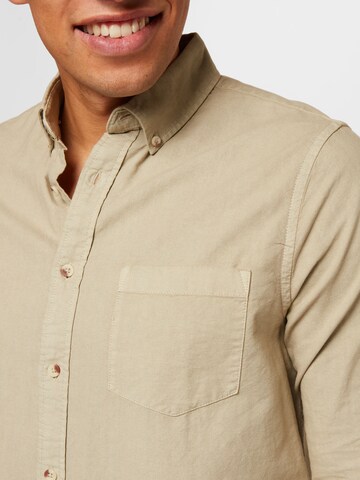 Cotton On Regular fit Button Up Shirt 'MAYFAIR' in Beige