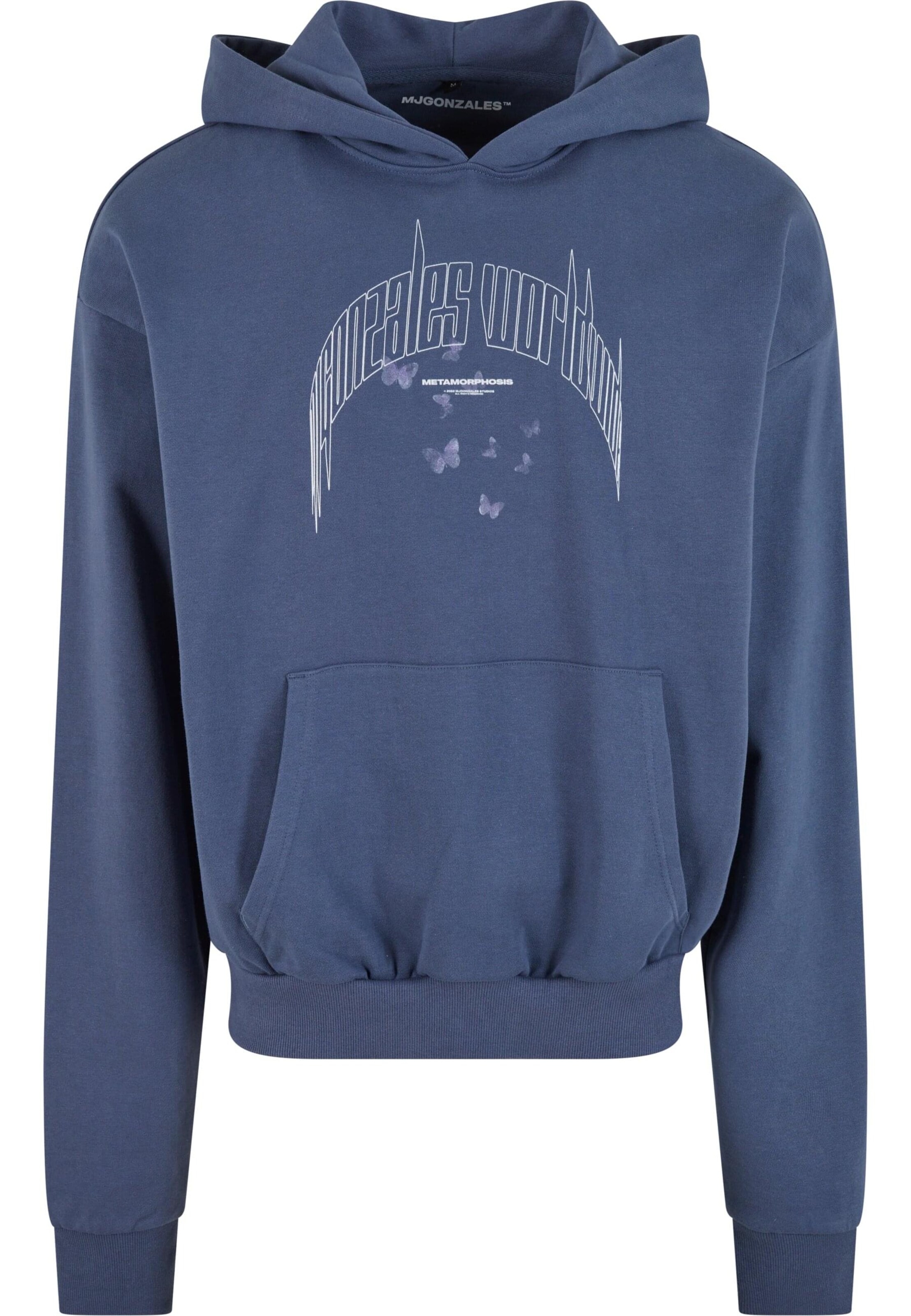 MJ Gonzales Mikina 'METAMORPHOSE V.3' – modrá: přední strana