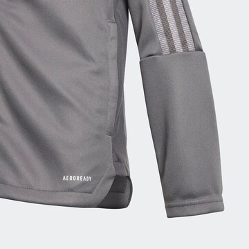 ADIDAS PERFORMANCE Skinny Athletic Jacket in Grey