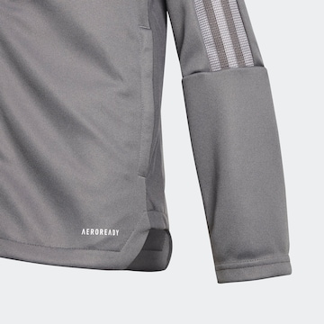 ADIDAS PERFORMANCE Skinny Athletic Jacket in Grey