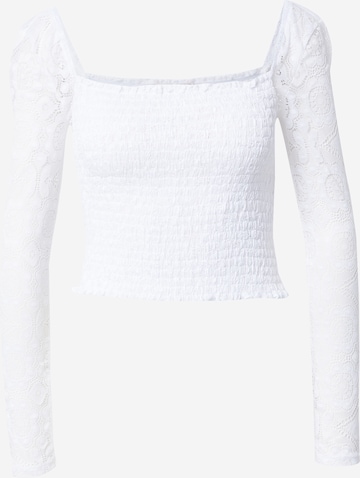 GUESS - Blusa en blanco: frente