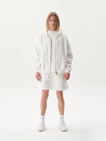 Ossy Homer Sweatshirt 'Zip Hoodie Heavy Cotton 450 Gsm' in White