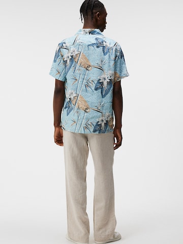 J.Lindeberg - Ajuste regular Camisa 'Elio' en azul