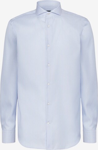 Coupe regular Chemise business Boggi Milano en bleu : devant