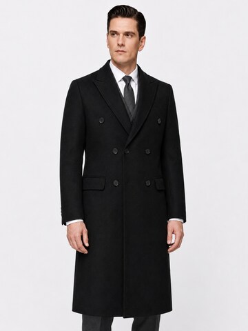 ALLTHEMEN Winter Coat 'Herbstwende' in Black