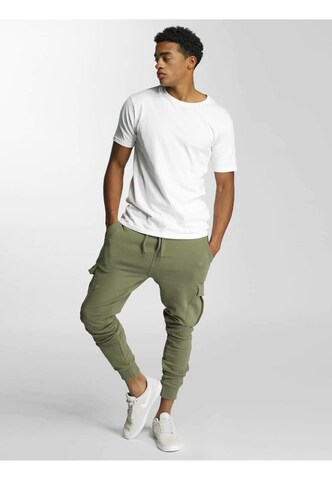 Effilé Pantalon cargo DEF en vert