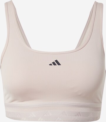 Reggiseno sportivo 'Aeroreact' di ADIDAS PERFORMANCE in beige: frontale