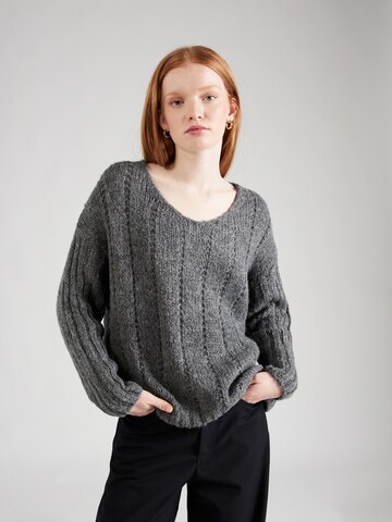 Pullover di Sublevel in grigio: frontale