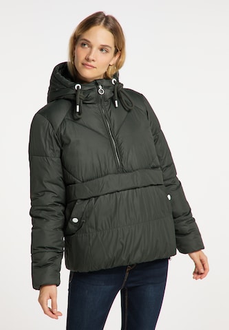 DreiMaster Maritim Winter Jacket in Green: front