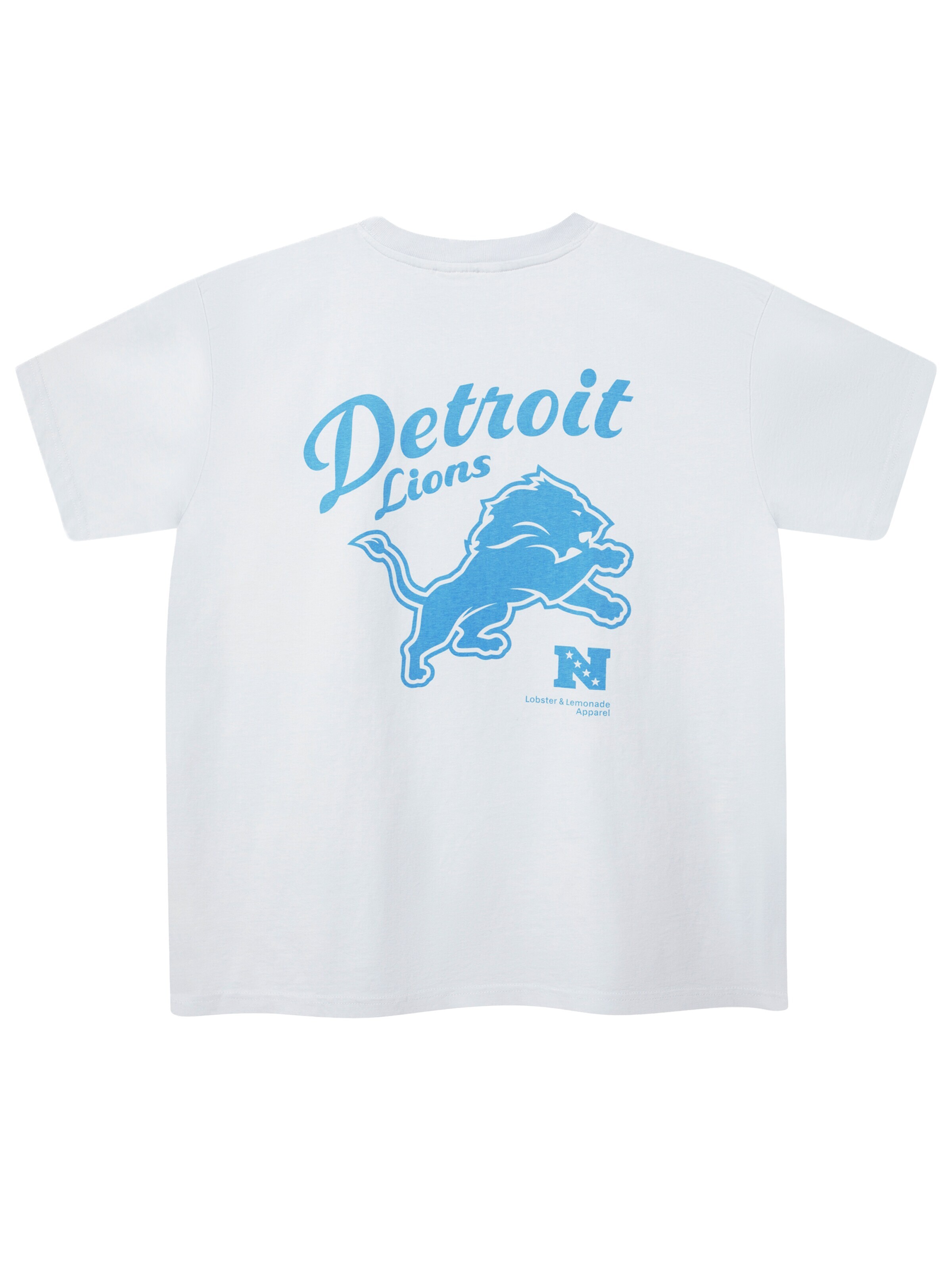Lobster & Lemonade Shirt 'L&L – NFL Classics Lions – ’89 Band T-Shirt gray' in Grey: front