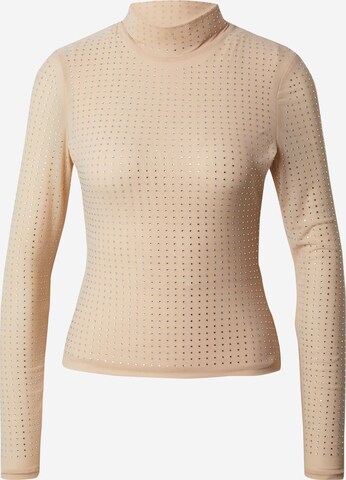 Bardot Shirt in Beige: front