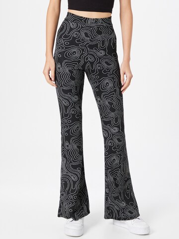 évasé Pantalon River Island en noir : devant