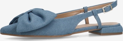 MANFIELD Slingback Pumps in Blue denim, Item view
