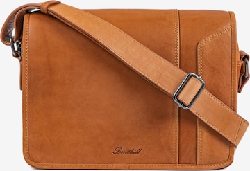Benthill Laptop Bag in Brown: front