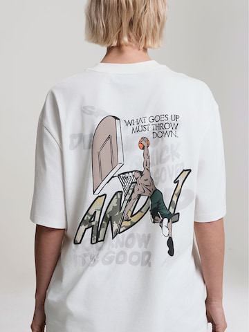 T-shirt 'Dancefloor' AND1 en blanc