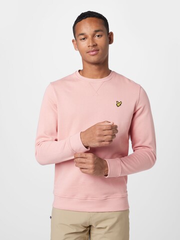 Lyle & ScottSweater majica - roza boja: prednji dio