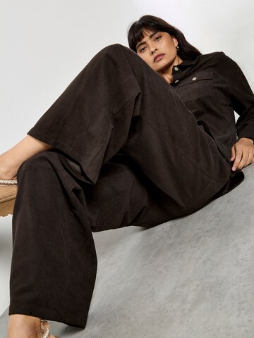 Wide Leg Pantalon ' ' Apricot en marron