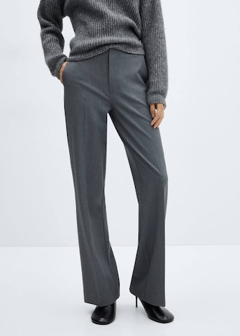 MANGO Regular Pleated Pants 'Cindy' in Grey: front