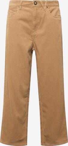 Volcom Tapered Broek in Beige: voorkant