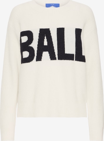 Ball Trui 'Bastacy' in Wit: voorkant
