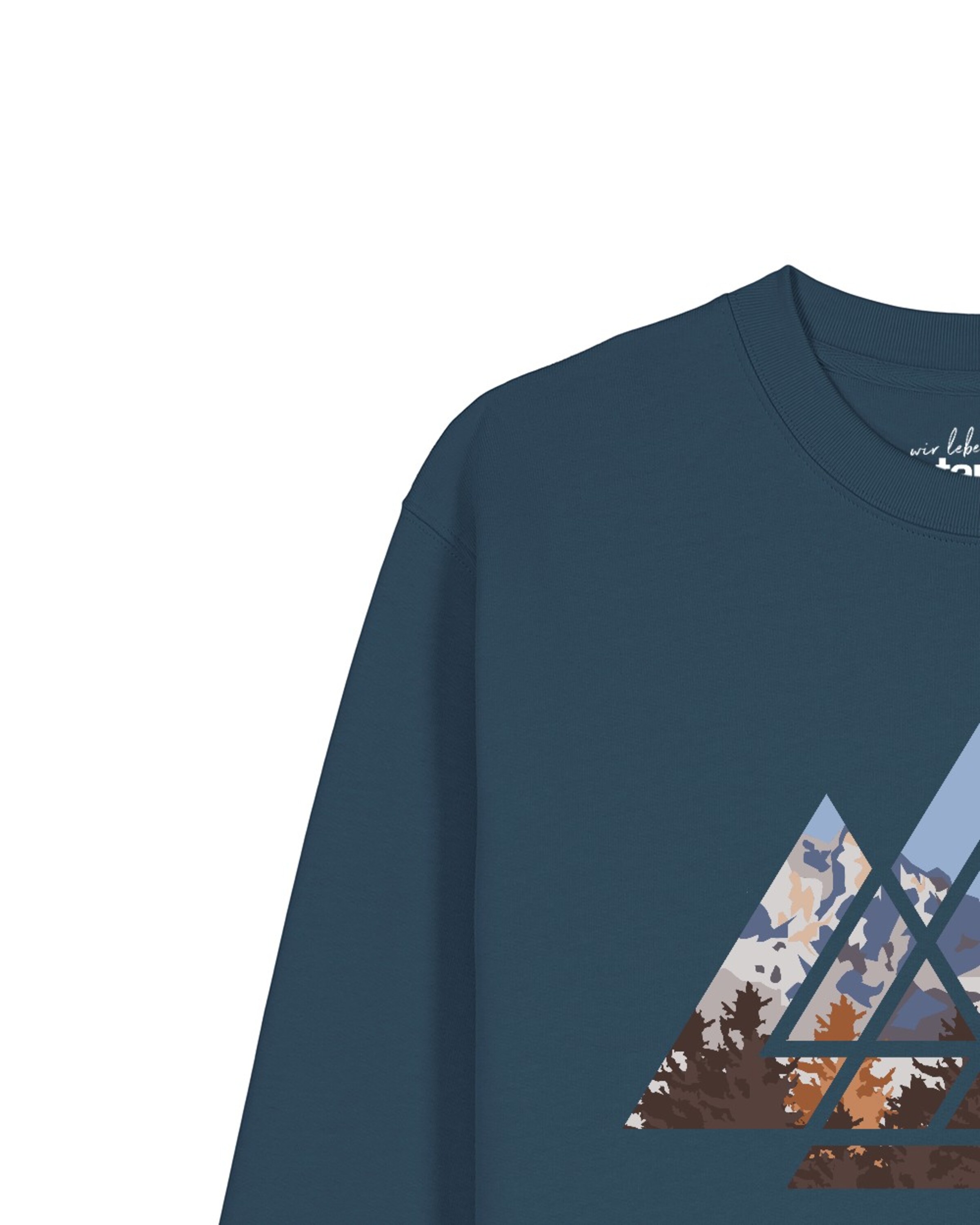 Sweat-shirt 'Geometric Landscape' Watapparel en bleu