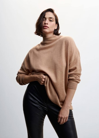 MANGO Sweter w kolorze brązowy